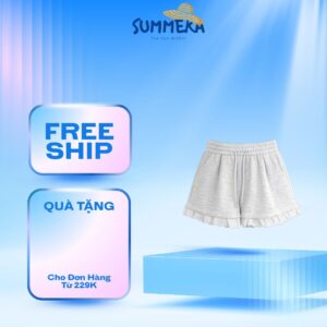 Alternative view of Quần đùi nỉ viền bèo - Summera