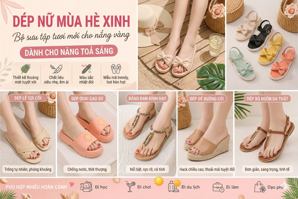 dép nữ mùa hè